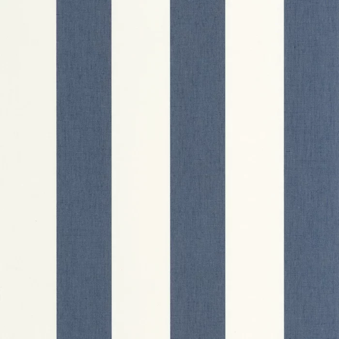 Linen Lines Wallpaper - Bleu Denim swatch