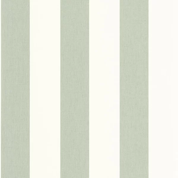 Linen Lines Wallpaper - Vert Amande by blue striped wallpaper from caselio
