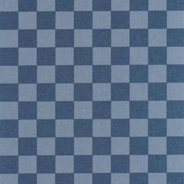 Checks Wallpaper - Bleu Denim swatch