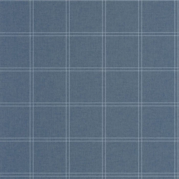 Fine Lines Wallpaper - Bleu Denim swatch