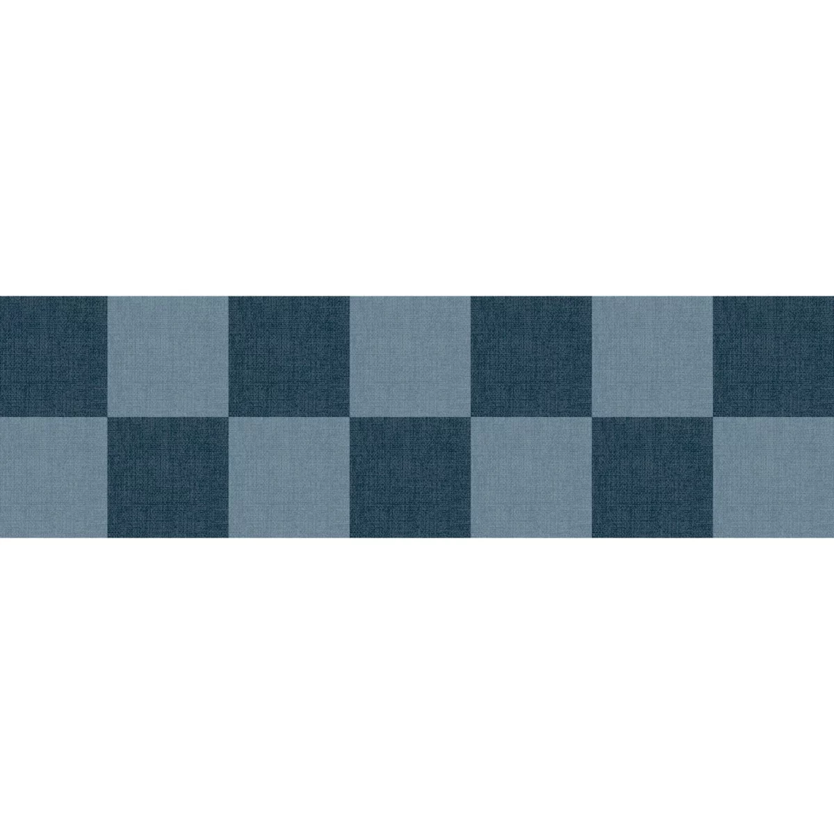 Checks Border - Bleu Denim by blue checked wallpaper from caselio