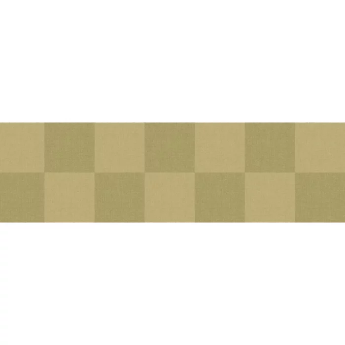 Checks Border - Vert Olive swatch