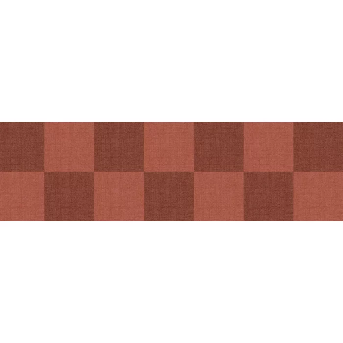 Checks Border - Bordeaux swatch