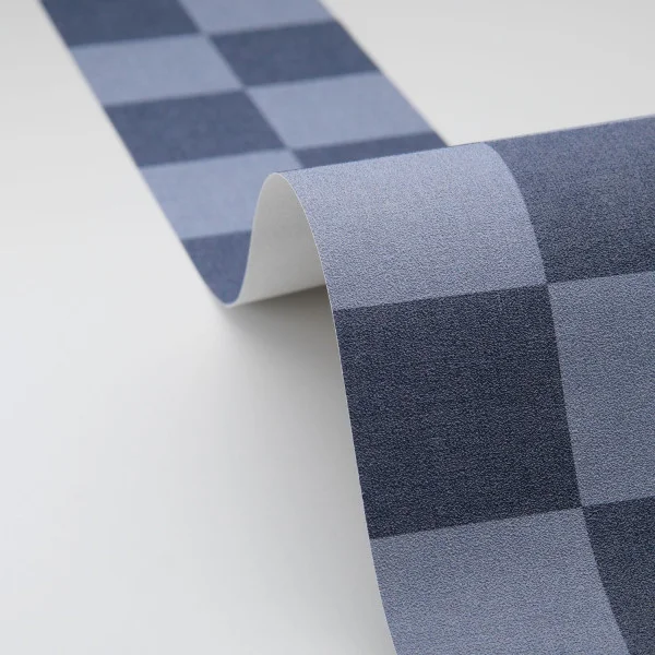 Checks Border - Bleu Denim by Checks Border - Bleu Denim from