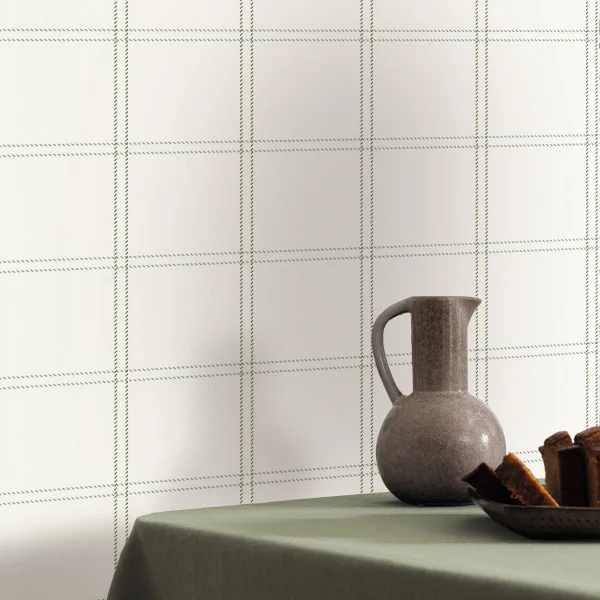 Fine Lines Wallpaper - Vert Bleu by Fine Lines Wallpaper - Vert Bleu from