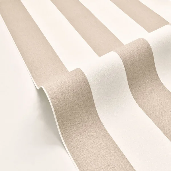 Linen Lines Wallpaper - Taupe by Linen Lines Wallpaper - Taupe from