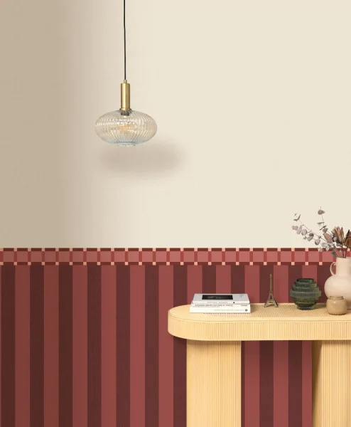 Linen Lines Wallpaper - Kaki by Linen Lines Wallpaper - Kaki from