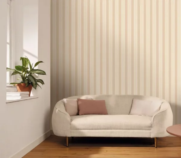Classic Lines Wallpaper - Bleu Ciel from