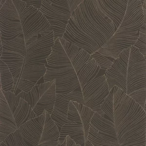 brown botanical wallpaper from caselio