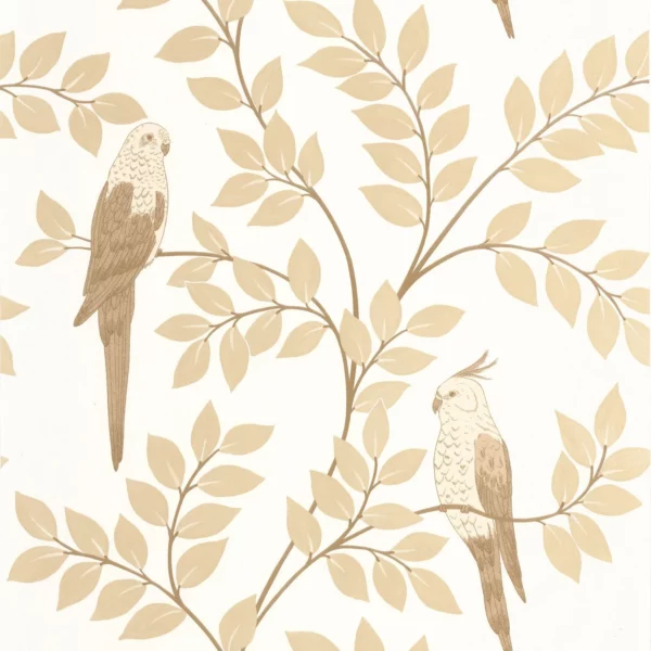 Equateur Wallpaper - Beige by neutral animal wallpaper from caselio