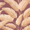 orange botanical wallpaper from caselio