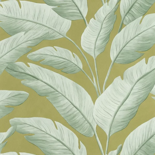 green botanical wallpaper from caselio