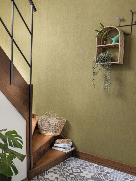 Sisal Wallpaper - Vert Kaki 2 by Sisal Wallpaper - Vert Kaki 2 from