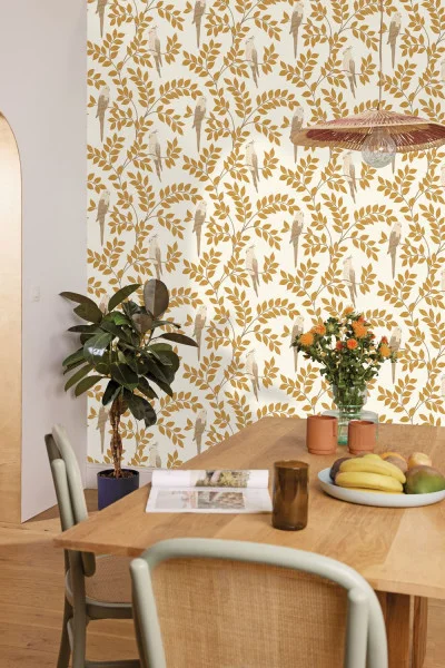 Equateur Wallpaper - Ocre by Equateur Wallpaper - Ocre from