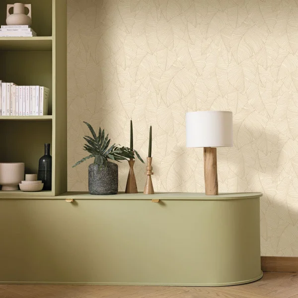 Vegetalia Wallpaper - Sepia Beige by Vegetalia Wallpaper - Sepia Beige from