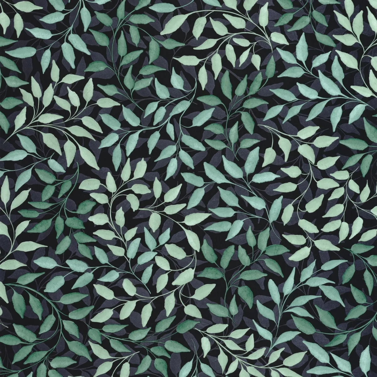 Printemps Wallpaper - Vert Emeraude Nacre by green botanical wallpaper from caselio