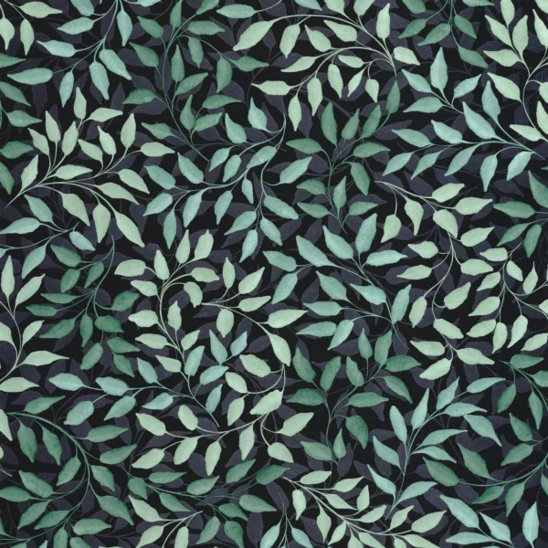 Printemps Wallpaper - Vert Emeraude Nacre by green botanical wallpaper from caselio