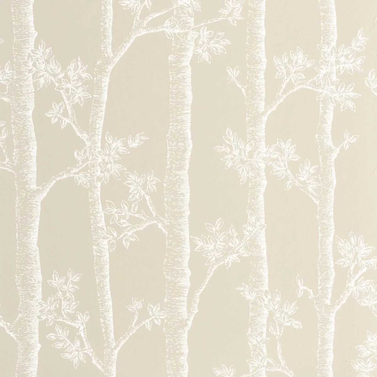 Automne Wallpaper - Beige by neutral botanical wallpaper from caselio