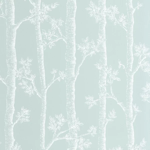Automne Wallpaper - Bleu Doux by blue botanical wallpaper from caselio