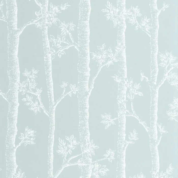 Automne Wallpaper - Bleu Doux swatch