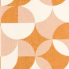 orange geometric wallpaper from caselio