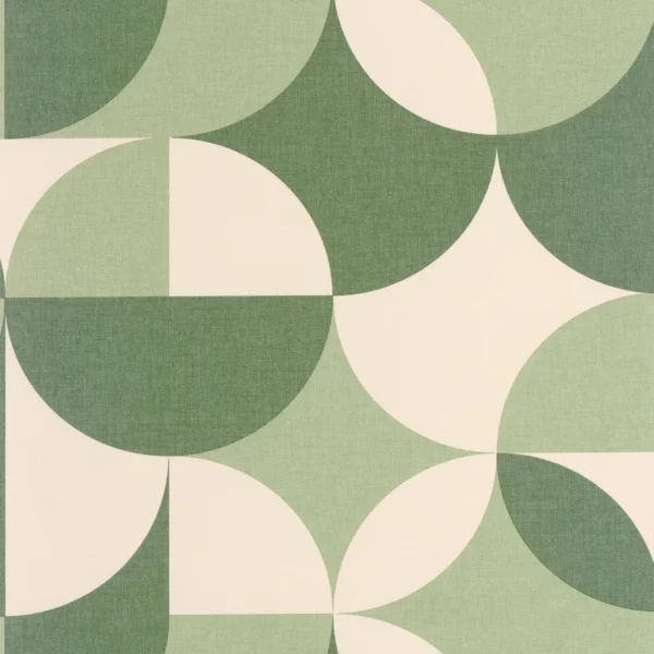 Charly Wallpaper - Vert Emeraude by green geometric wallpaper from caselio