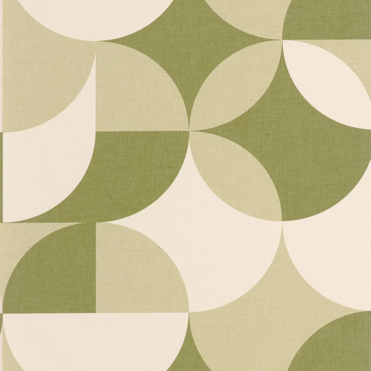 Charly Wallpaper - Vert Kaki by green geometric wallpaper from caselio