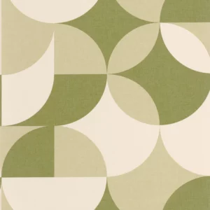 green geometric wallpaper from caselio