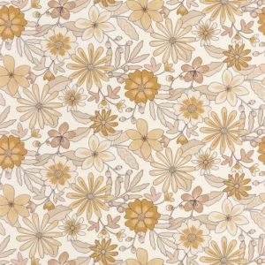 orange botanical wallpaper from caselio