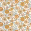 blue botanical wallpaper from caselio