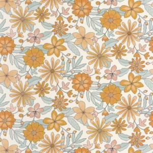 blue botanical wallpaper from caselio