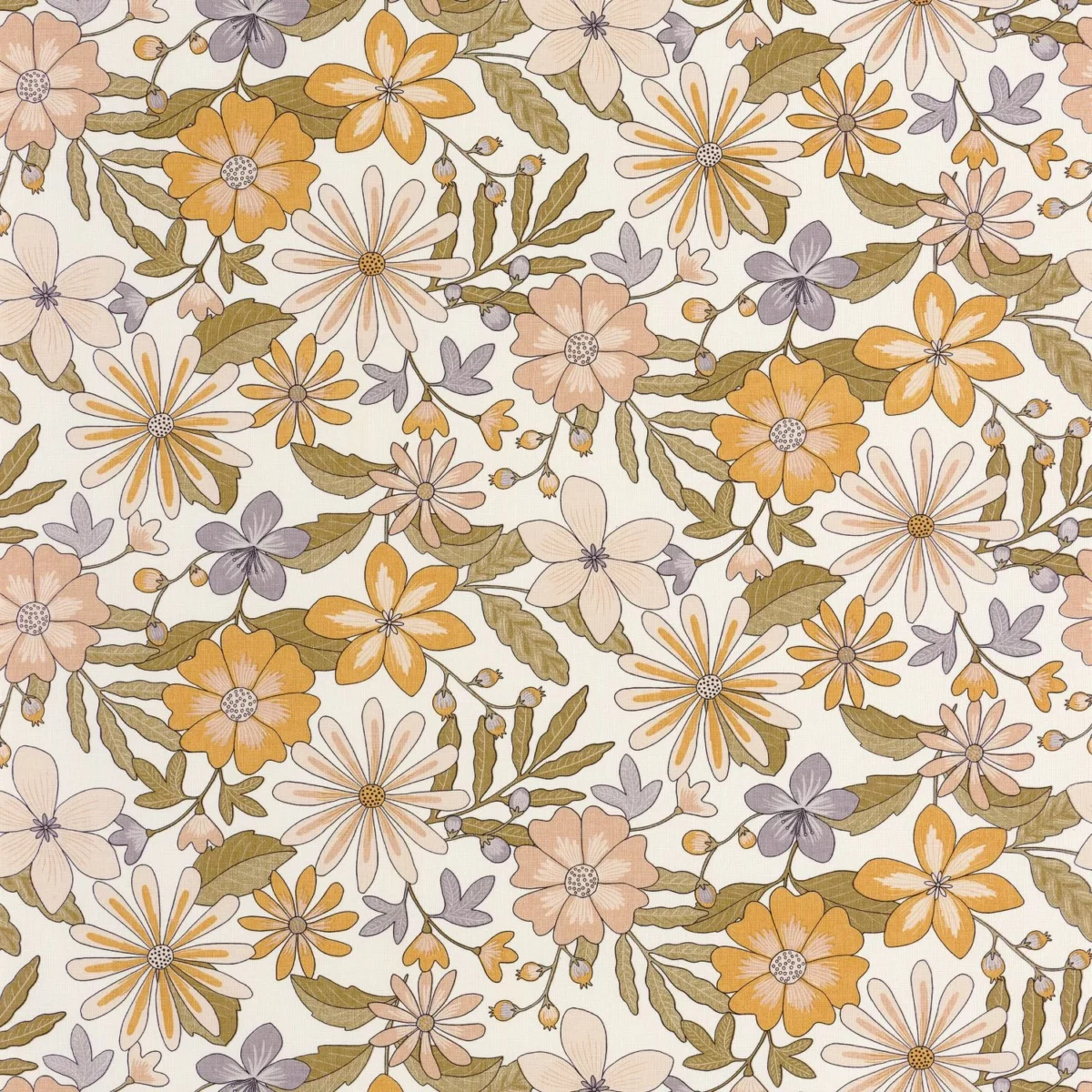 multicolour botanical wallpaper from caselio