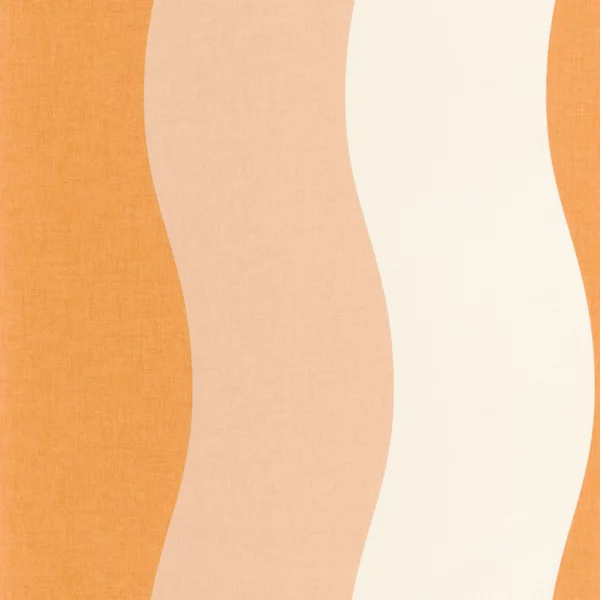 Sandy Wallpaper - Orange Rose by orange striped wallpaper from caselio