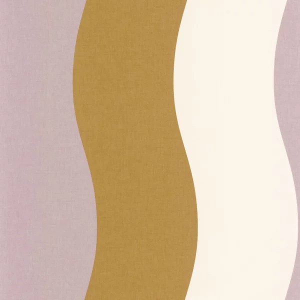 Sandy Wallpaper - Violet Vert by brown striped wallpaper from caselio