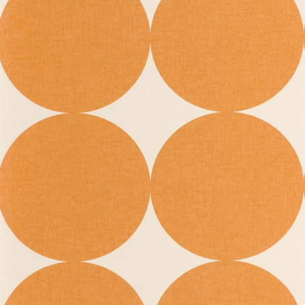 Billy Wallpaper - Orange by orange geometric wallpaper from caselio