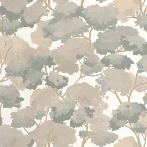 neutral botanical wallpaper from caselio