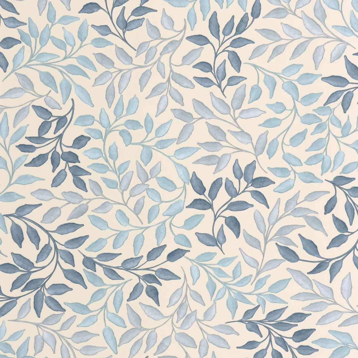blue botanical wallpaper from caselio