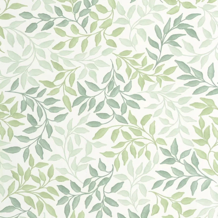 Printemps Wallpaper - Vert Bleu – Vert / Bleu swatch