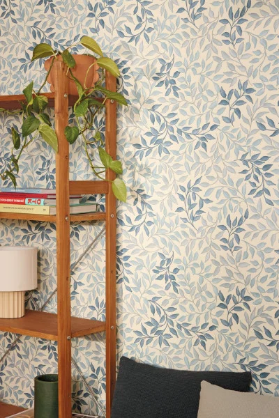 Printemps Wallpaper - Bleu by Printemps Wallpaper - Bleu from