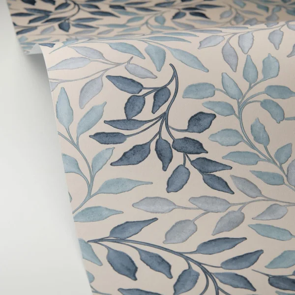 Printemps Wallpaper - Bleu by Printemps Wallpaper - Bleu from