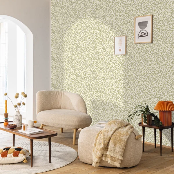 Printemps Wallpaper - Vert Kaki by Printemps Wallpaper - Vert Kaki from