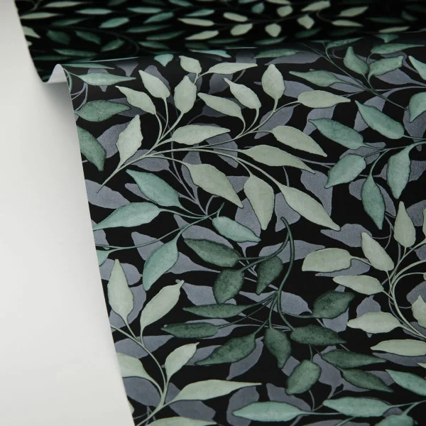 Printemps Wallpaper - Vert Emeraude Nacre by Printemps Wallpaper - Vert Emeraude Nacre from