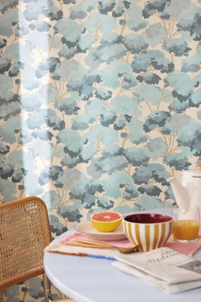 Ete Wallpaper - Bleu Beige by Ete Wallpaper - Bleu Beige from
