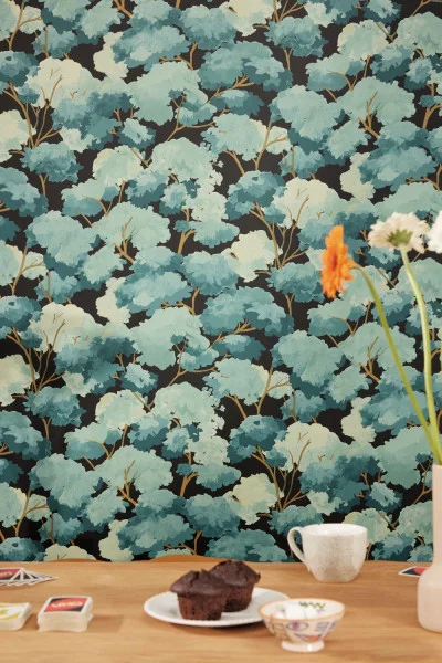 Ete Wallpaper - Vert Emeraude by Ete Wallpaper - Vert Emeraude from