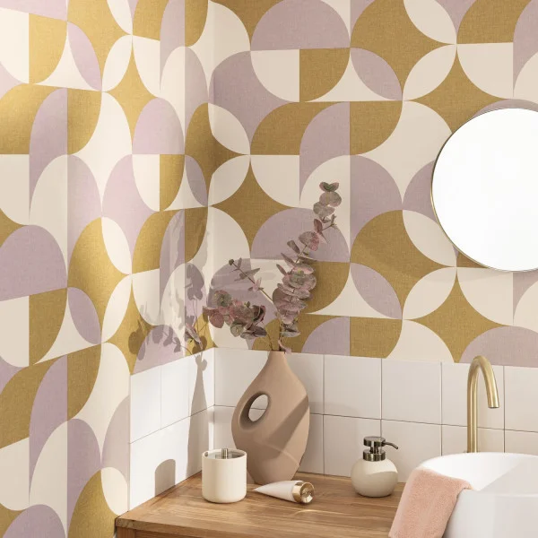 Charly Wallpaper - Vert Violet by Charly Wallpaper - Vert Violet from