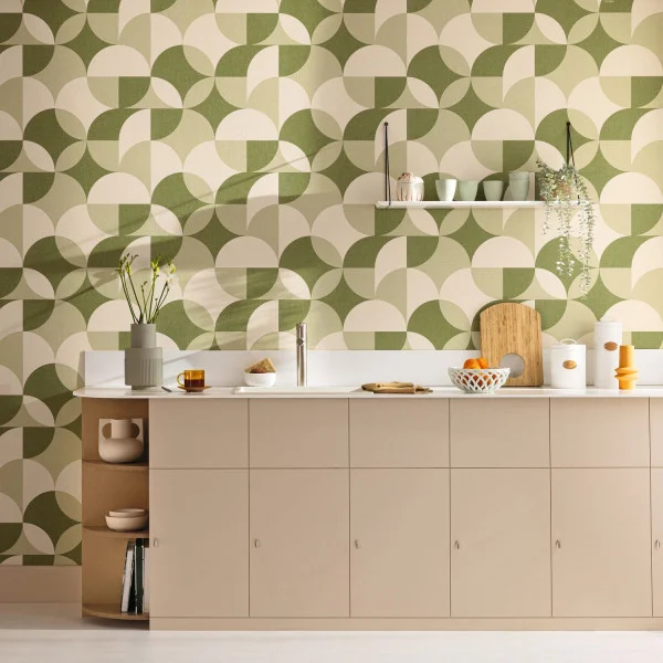Charly Wallpaper - Vert Kaki by Charly Wallpaper - Vert Kaki from