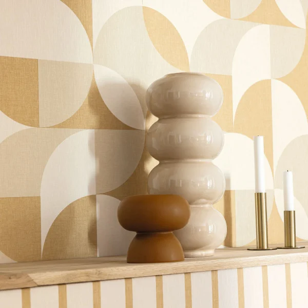 Charly Wallpaper - Beige by Charly Wallpaper - Beige from