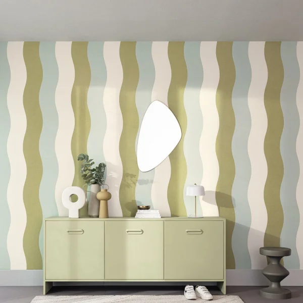 Sandy Wallpaper - Bleu Vert by Sandy Wallpaper - Bleu Vert from