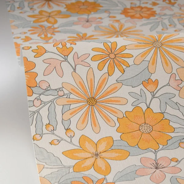 Emy Wallpaper - Orange Bleu by Emy Wallpaper - Orange Bleu from