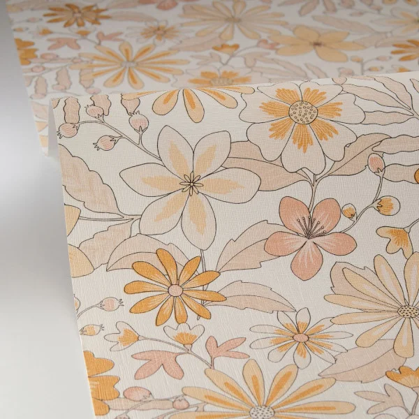Emy Wallpaper - Jaune Rose by Emy Wallpaper - Jaune Rose from
